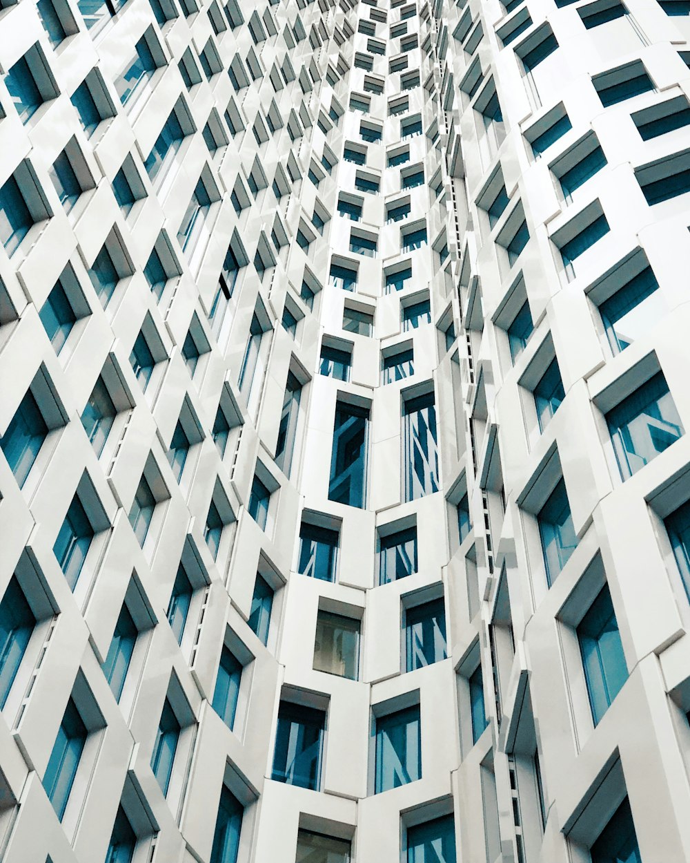 white painted high-rise building