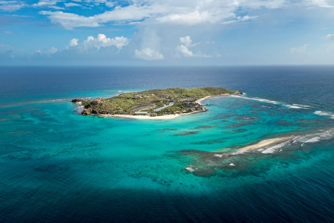 aerial view photography of island