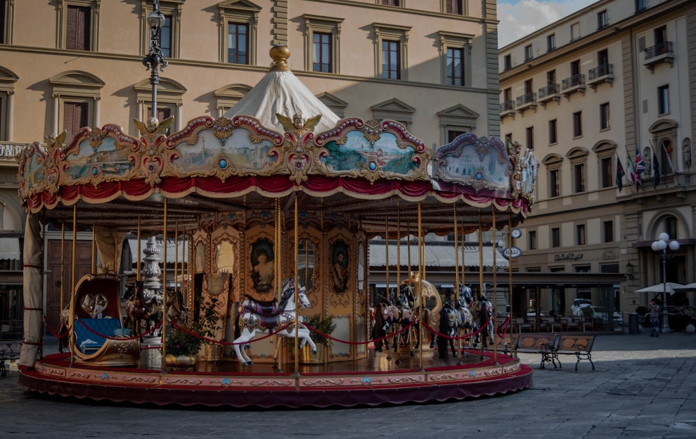 carousel in the city at daytime