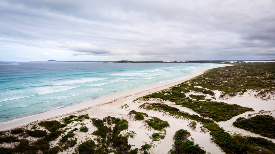 shore and calm sea in nature photography