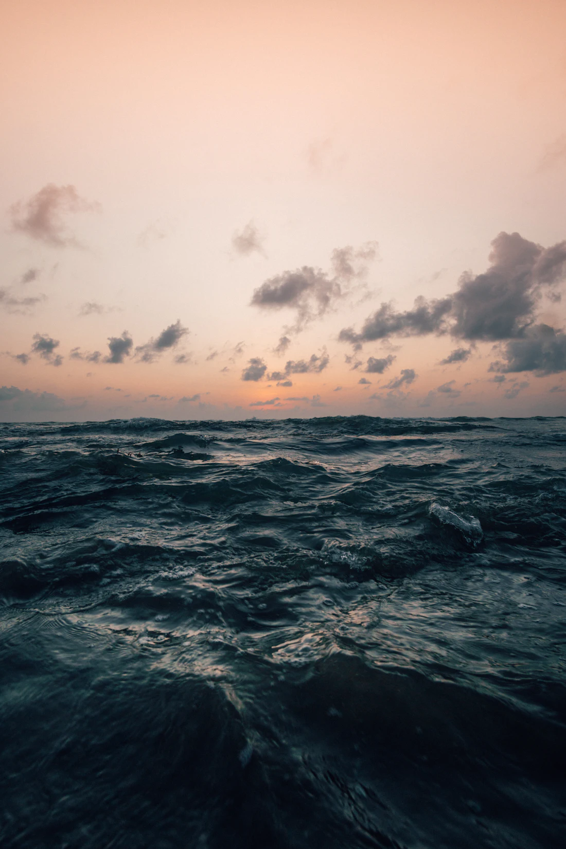 Clean blue seawater