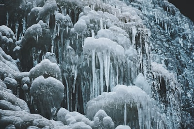 frosted ice formation icicle teams background