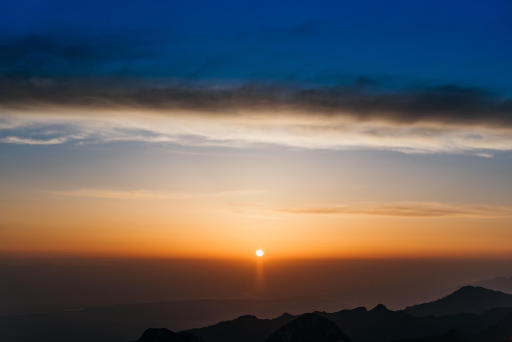 mountains during golden hour