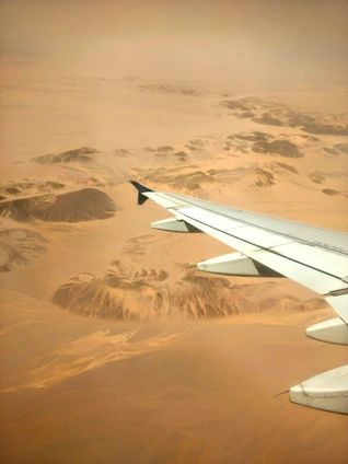 aerial photography of desert