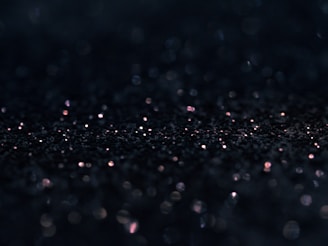 selective focus photography of black gemstones