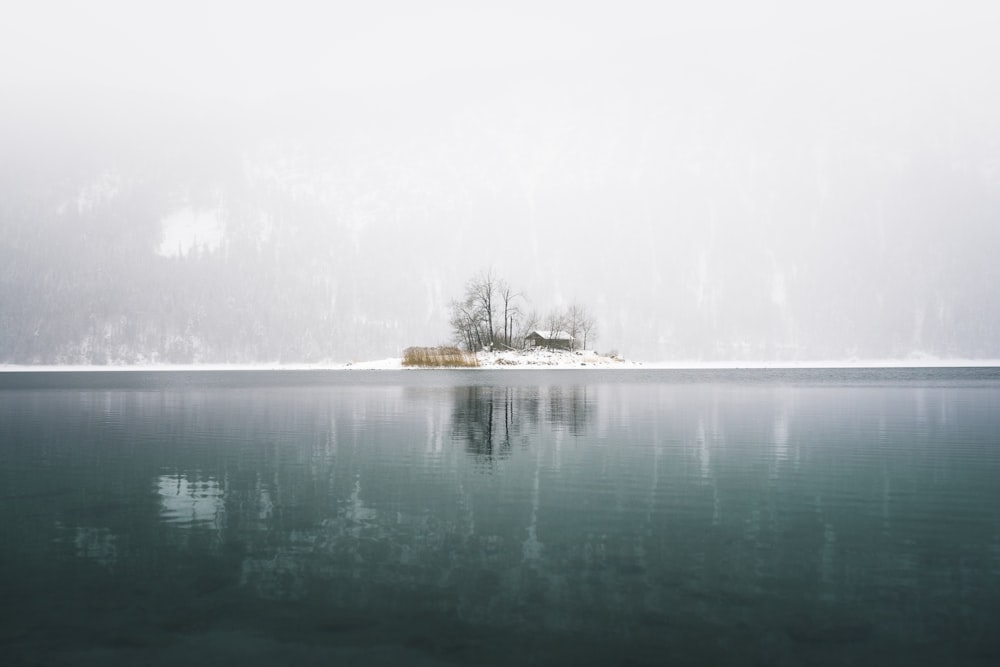 islet surrounded by sea