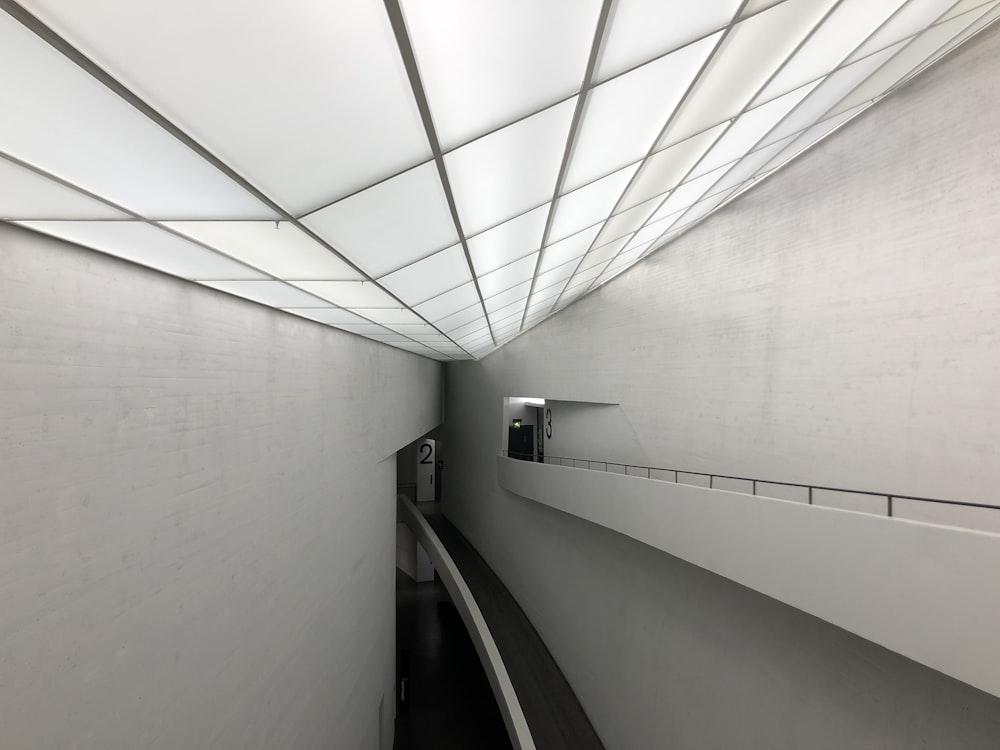 white hallway