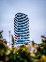 selective focus photography of gray building