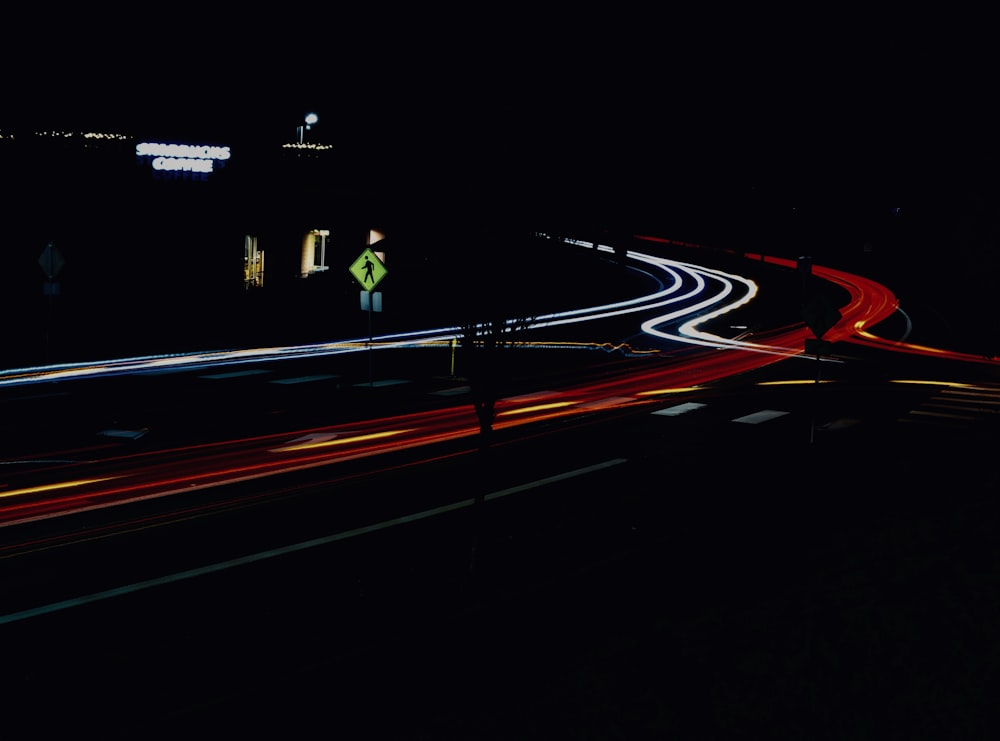cars on road in time lapse photography
