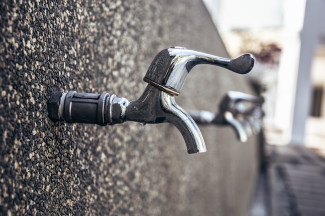 A close-up of high-quality plumbing fixtures installed in a residential home.
