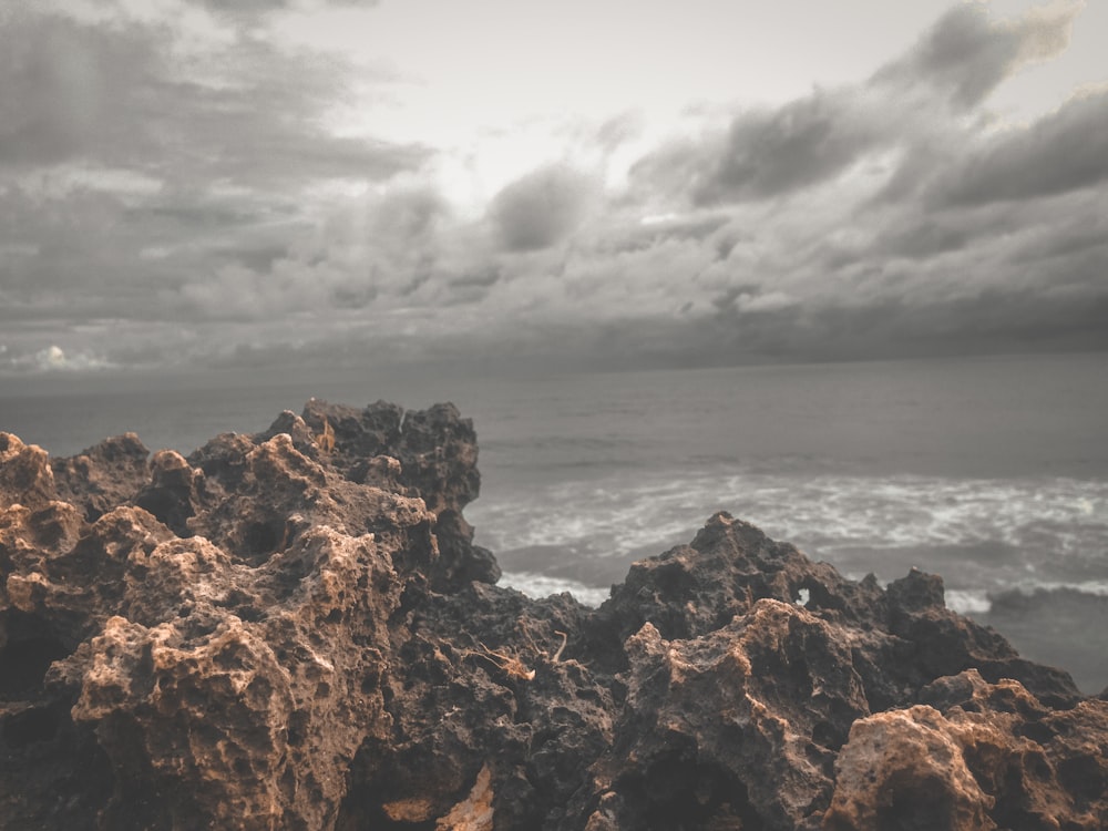 rock formation by sea