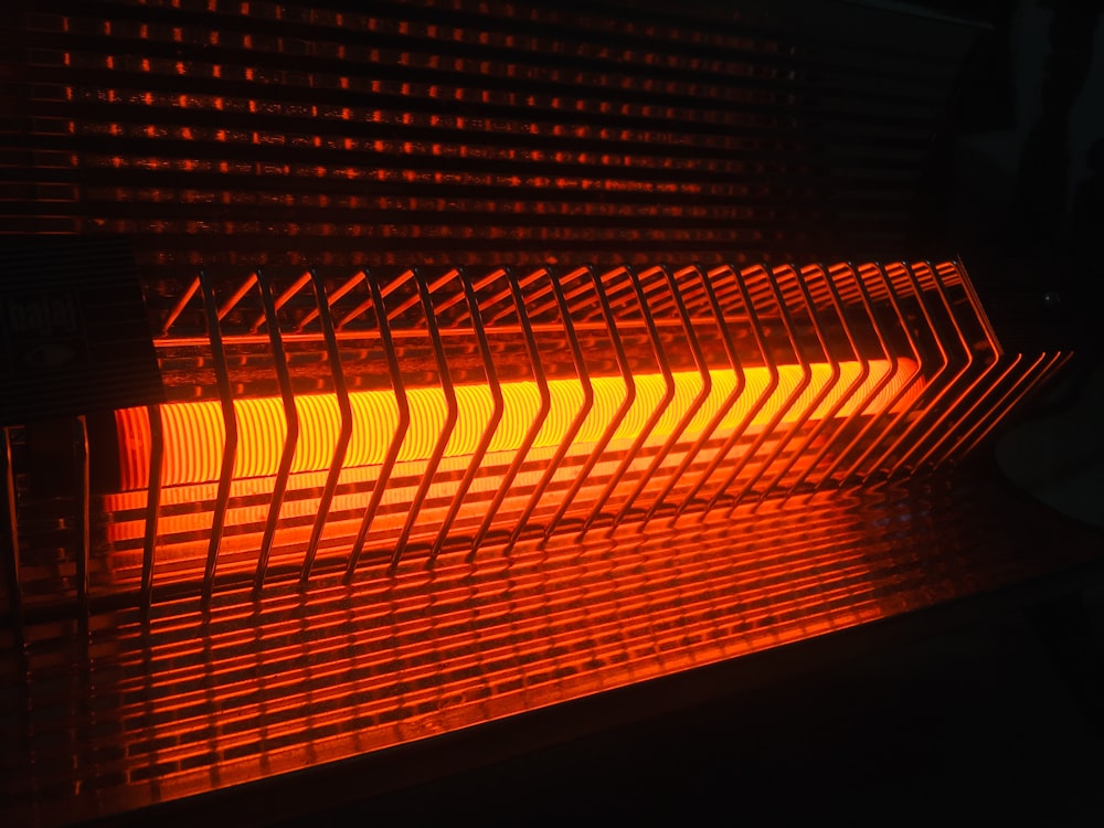 turned-on heater