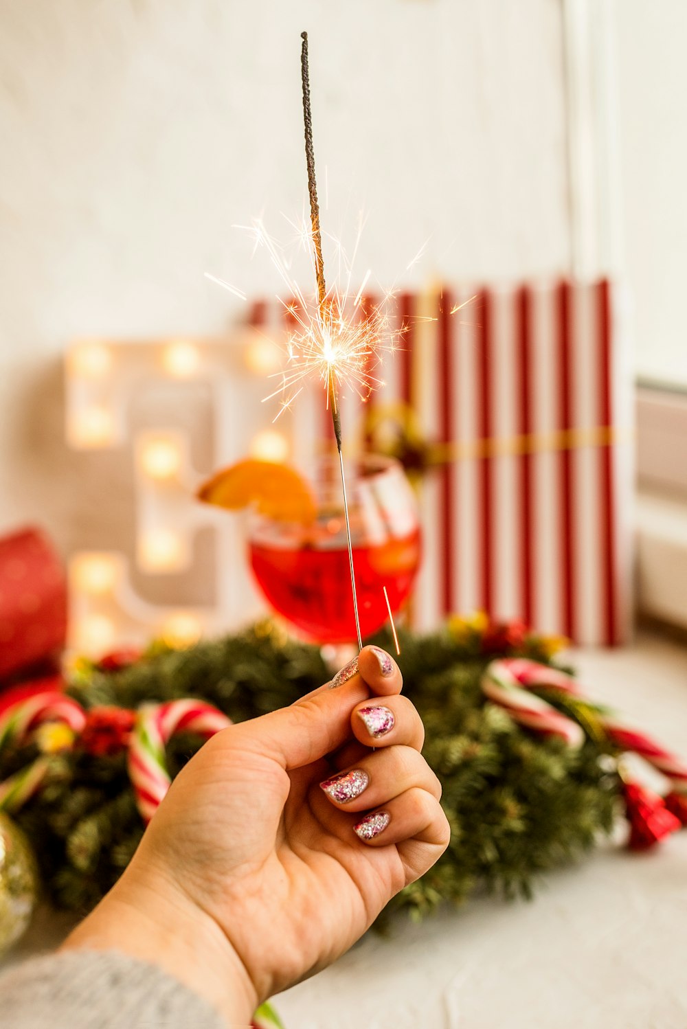 person holding wine glass