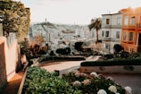 San Francisco's downhill winding street