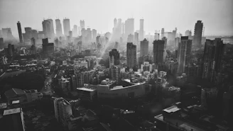 aerial photography of high-rise buildings