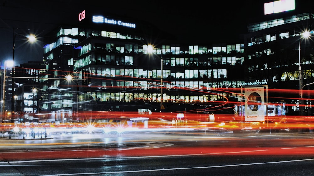 timelapse photography of road during daytime