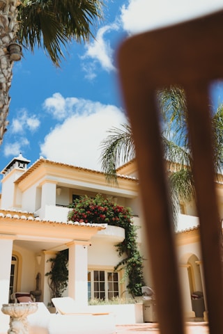 white concrete house under white skies