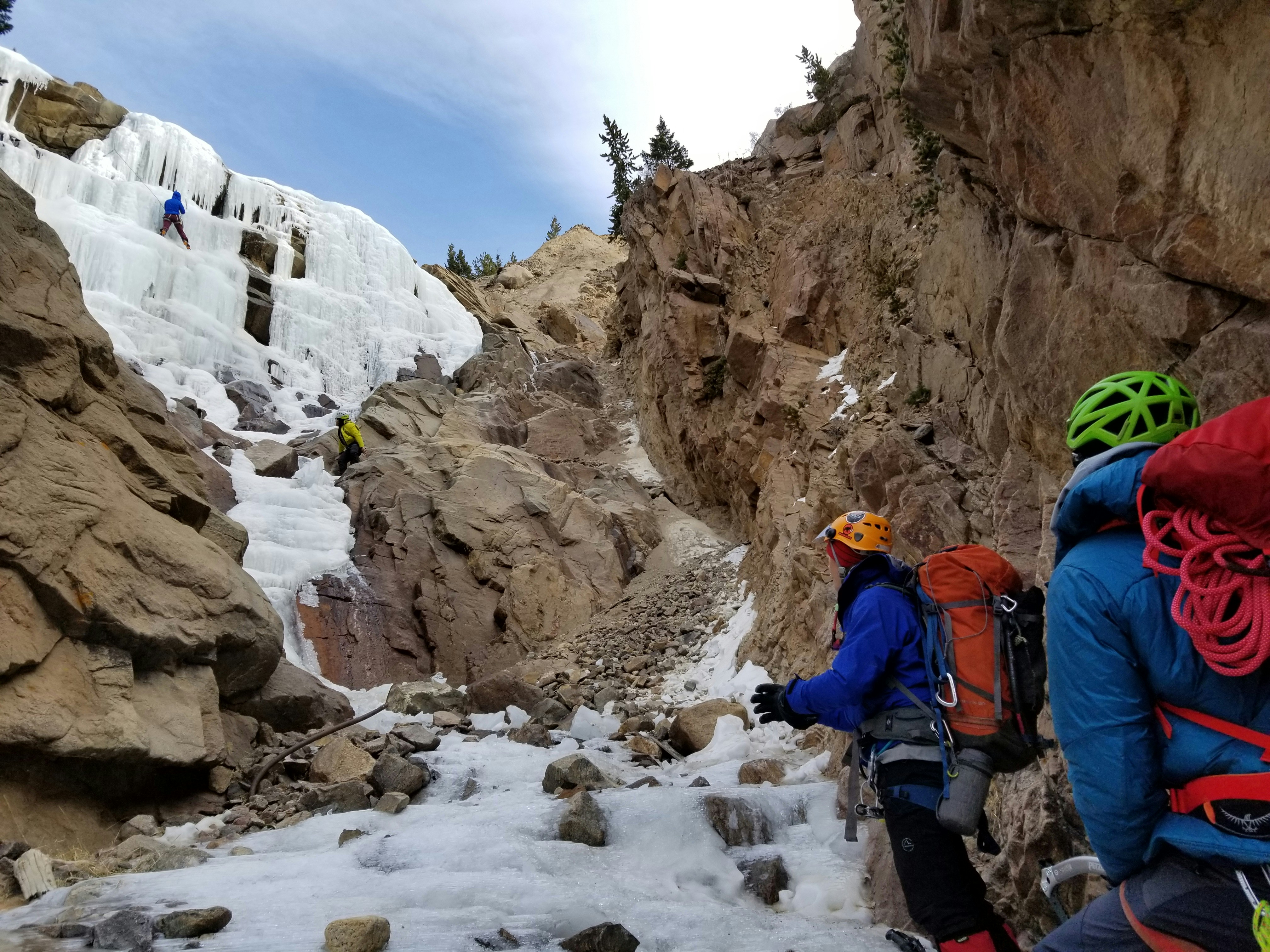 waterfall climbing