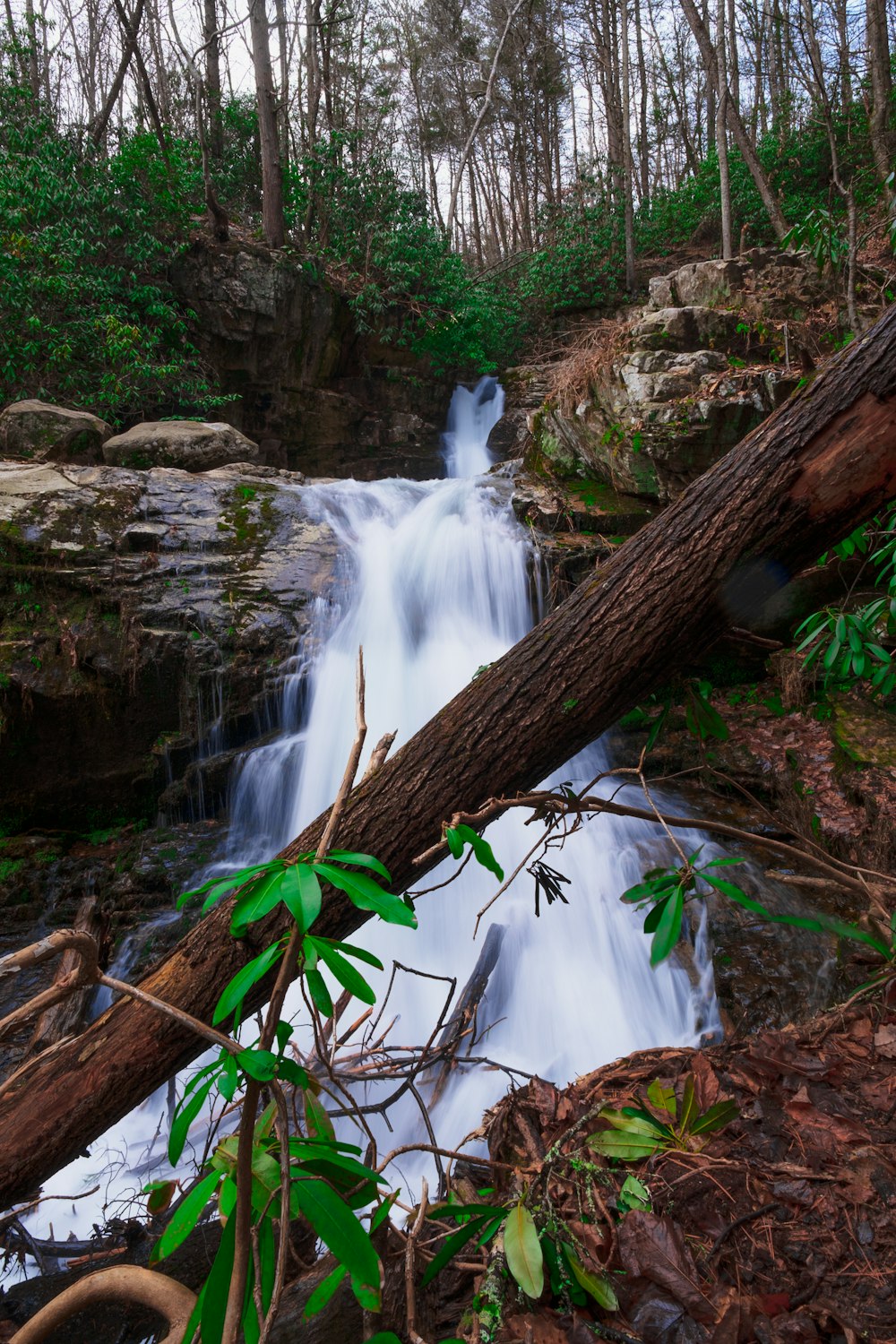 waterfalls timelapse photo