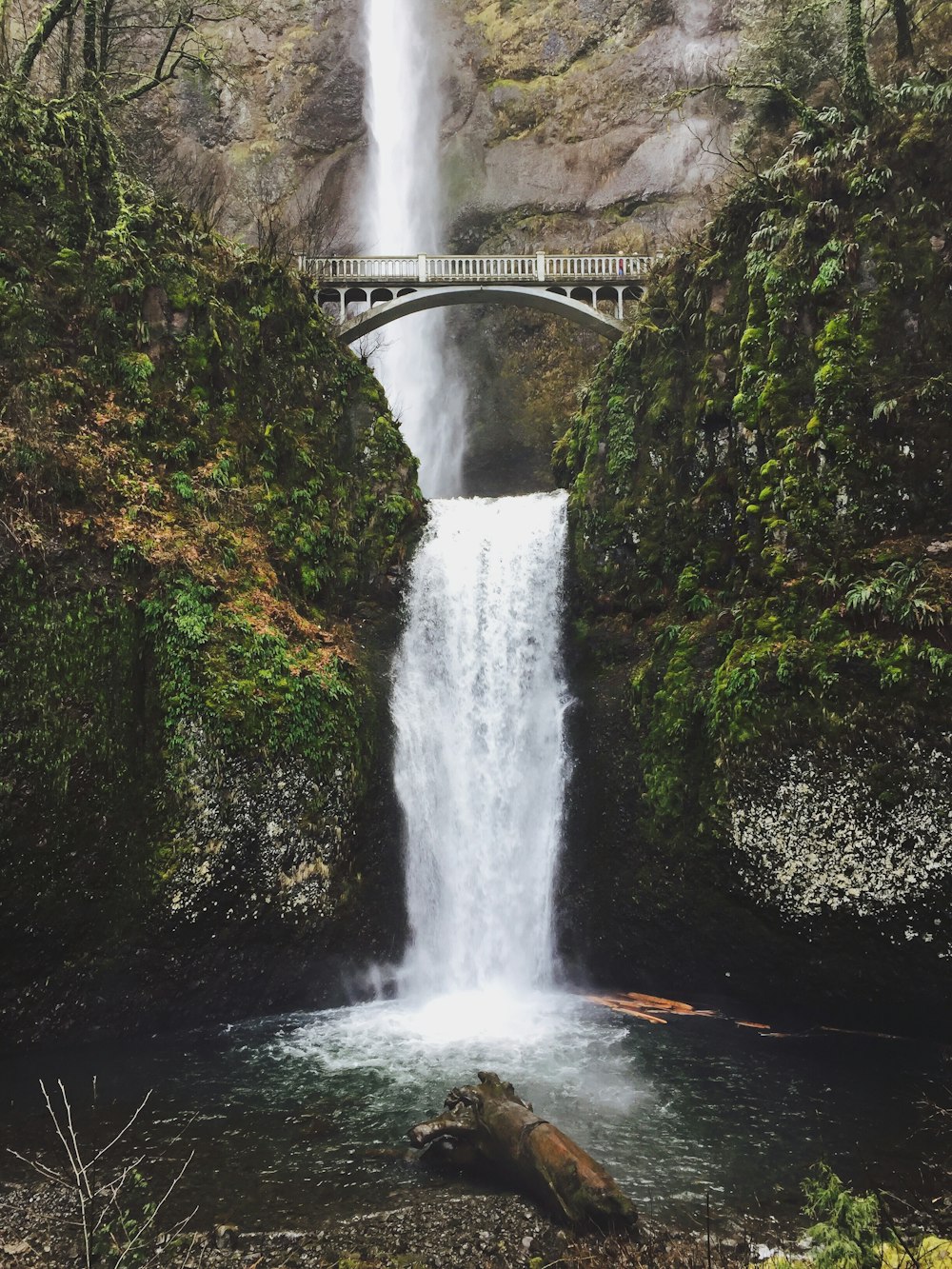 bridge over waterfalls