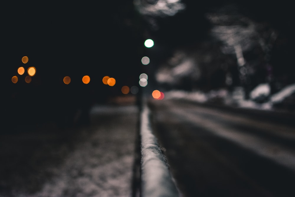 bokeh photography of road