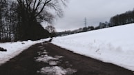 Snow on the trail...