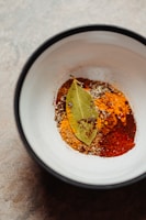 red chili powder on white bowl