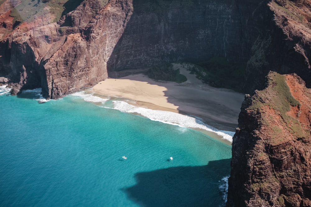 rock formation near the sea