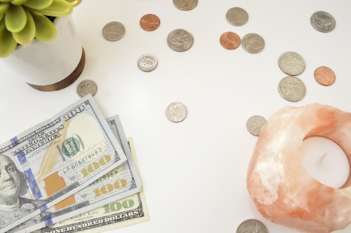 three assorted U.S. dollar banknotes