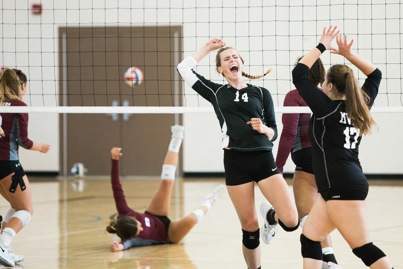 Students playing sports