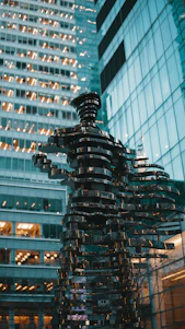 outdoor fountain near building