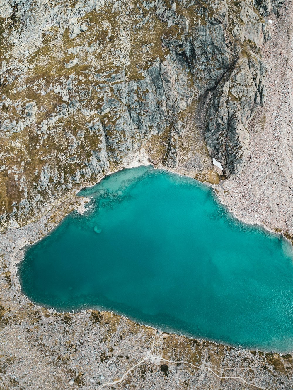 aerial photography of lake during daytime