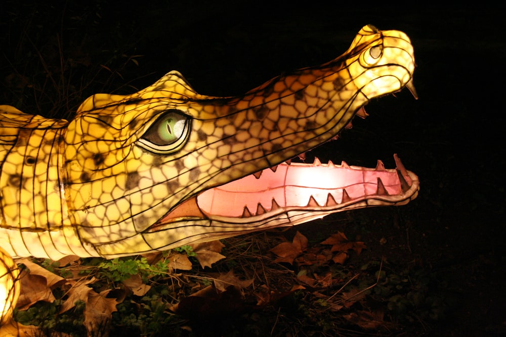 yellow crocodile LED light