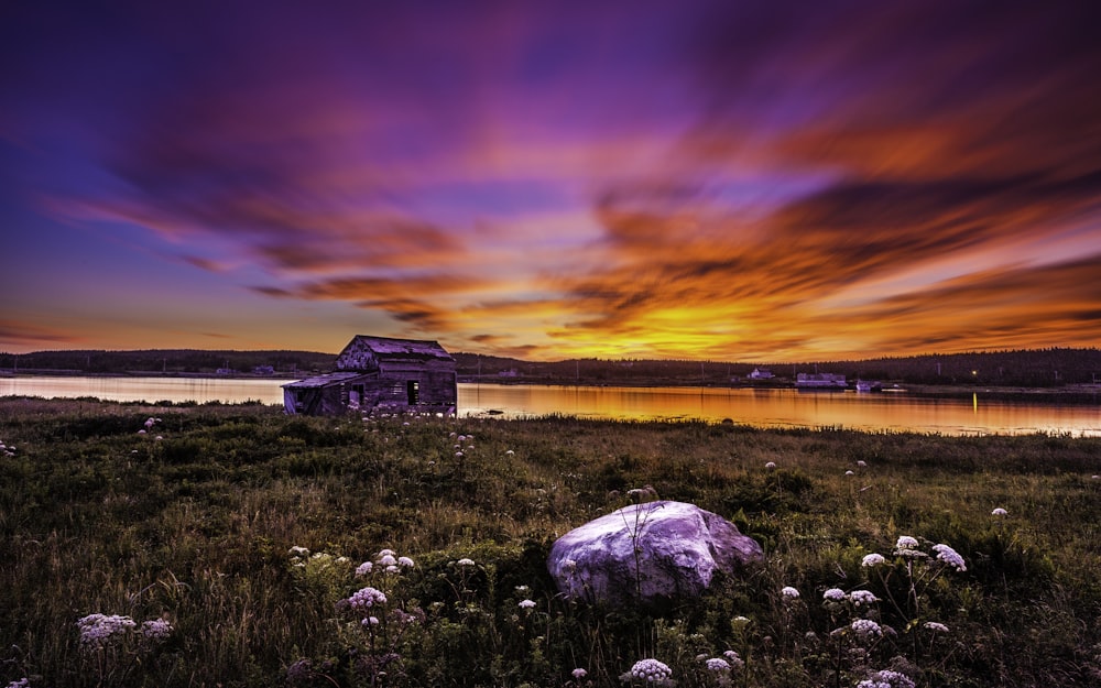 house near lake