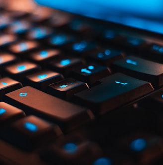 closeup photo of computer keyboard