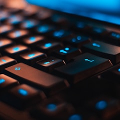 closeup photo of computer keyboard