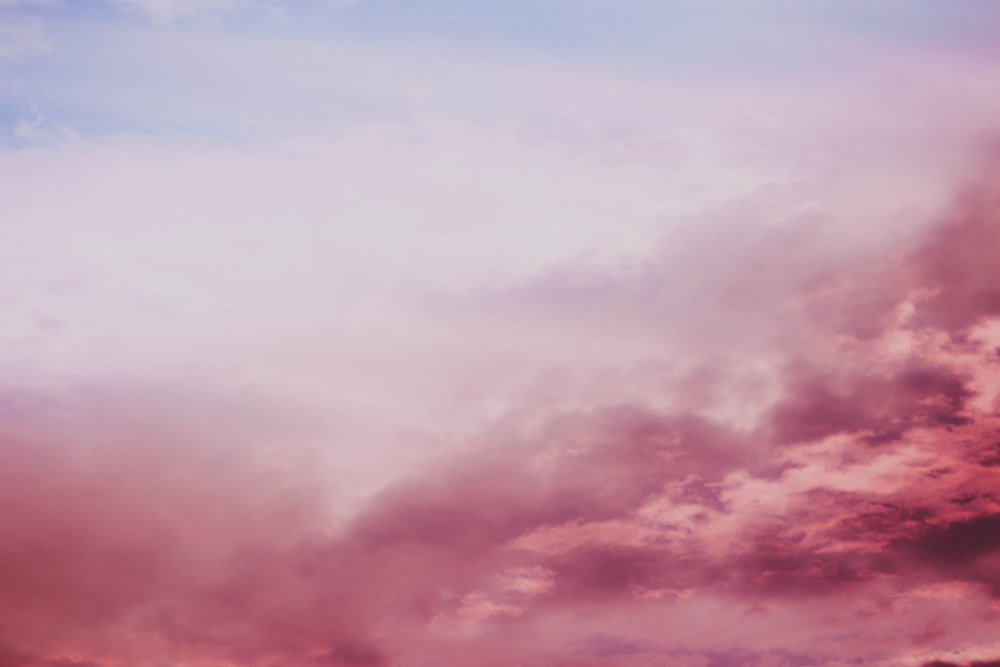 red and white clouds