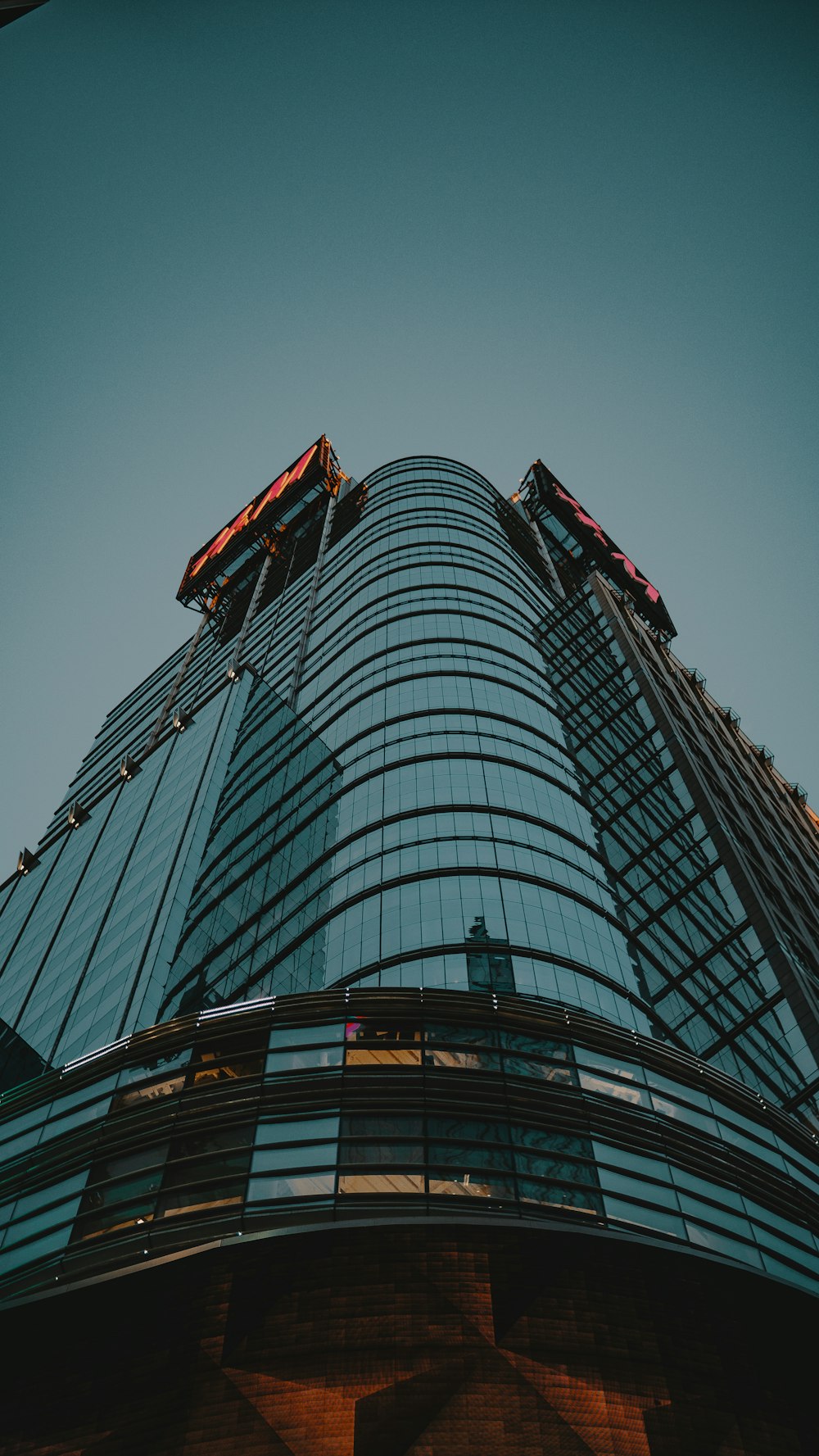 low-angle photograph of high-rise building