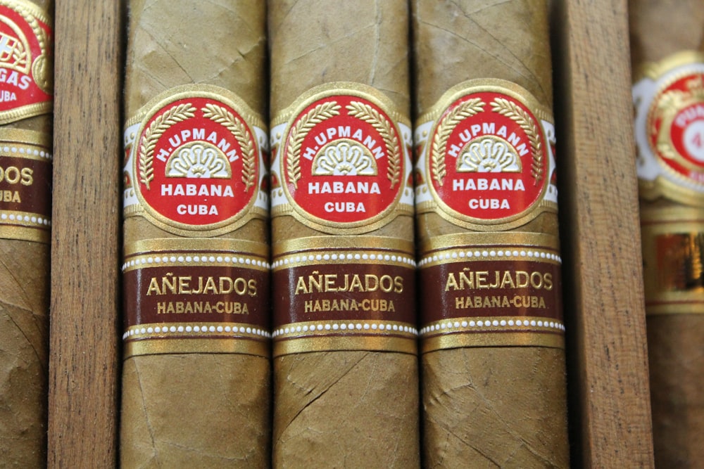 close view of Anejados cigars