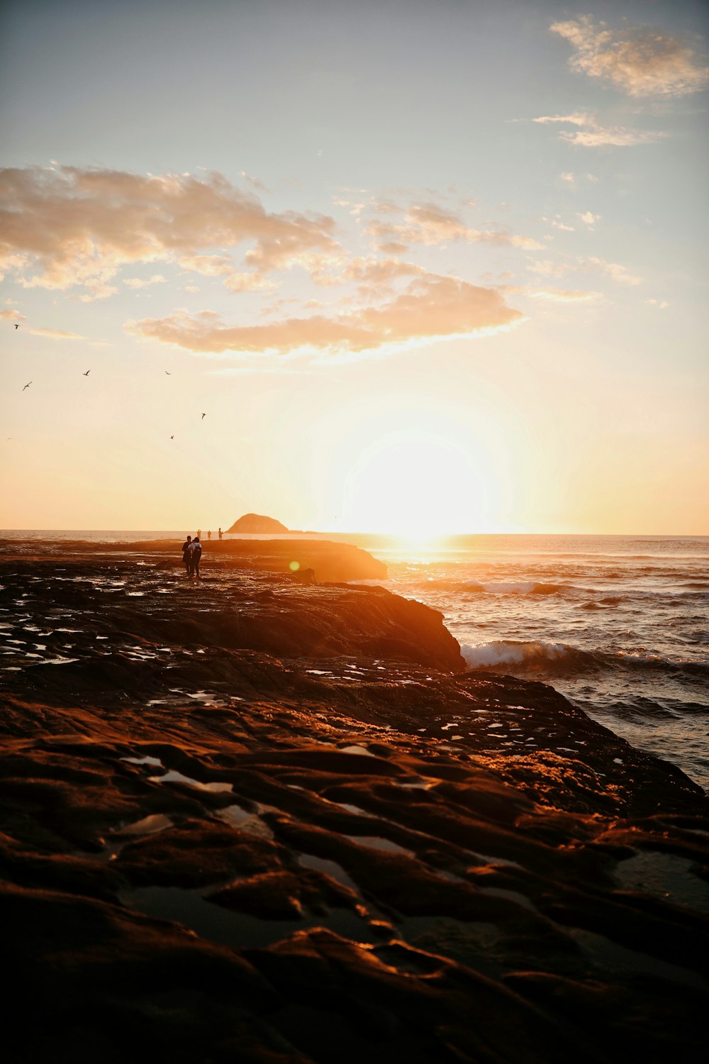 person standing in front of seashore