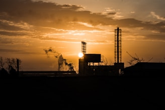 silhouette of building