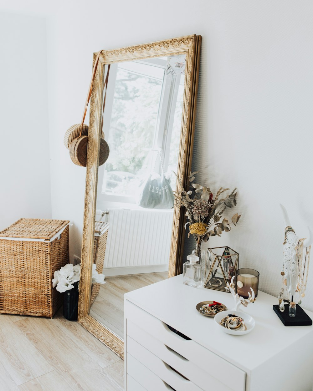 brown wooden framed glass display cabinet