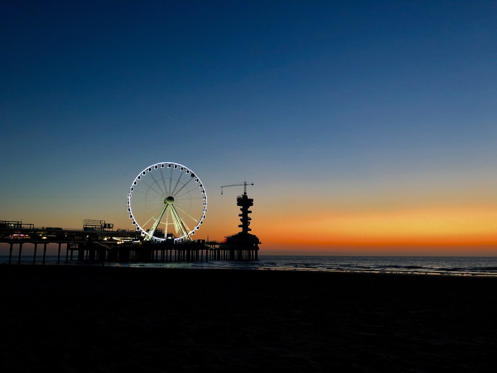 Ferris wheel during nighttime