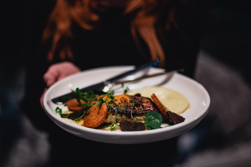 Plat photographié pour illustrer les contenus de restaurants