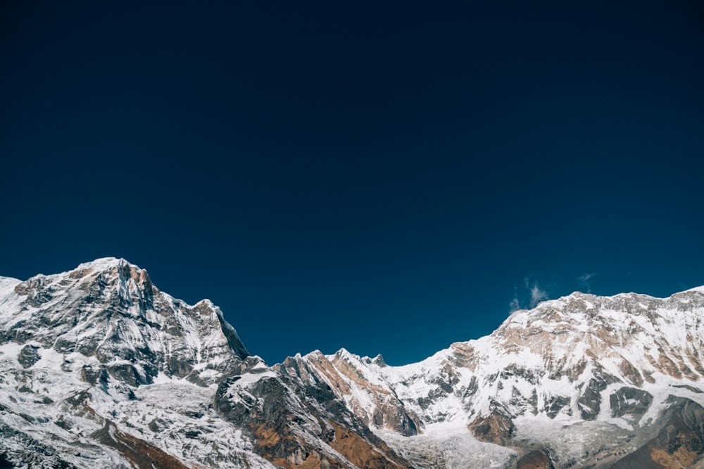 icy mountain scenery