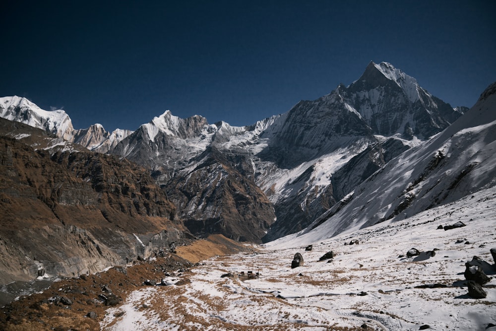 icy mountain scenery