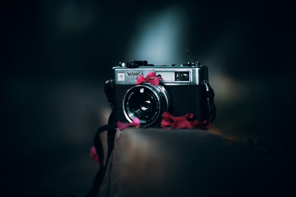 black and grey classic camera