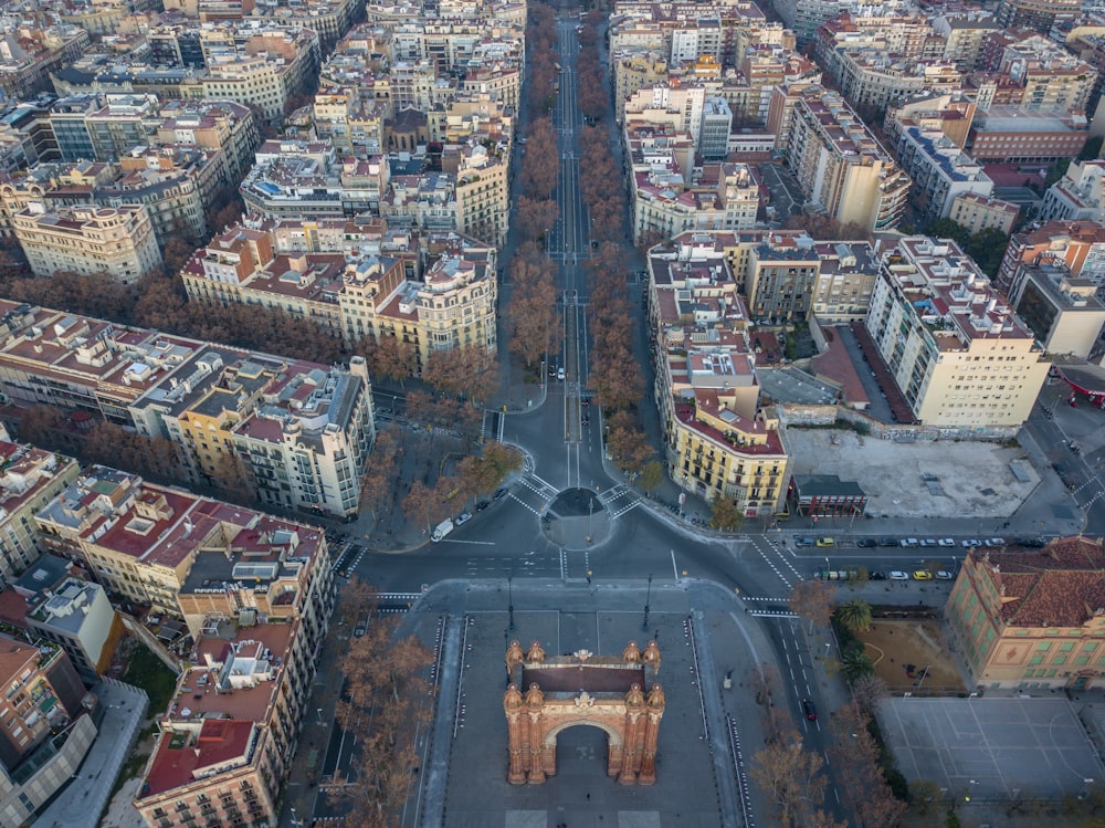 Fotografia aerea della città