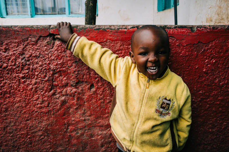 Child accessing learning materials