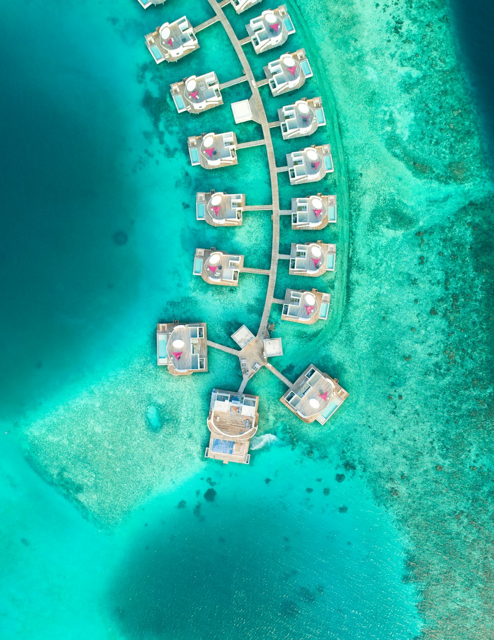 aerial photography of islet